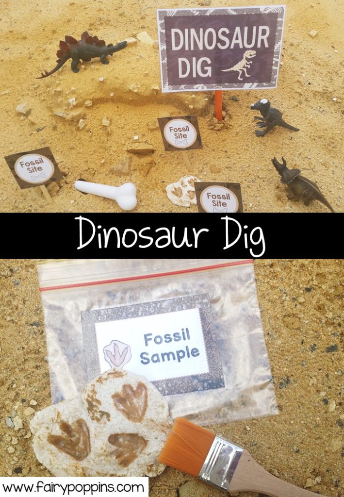 Dinosaur Dig dramatic play printables ~ Fairy Poppins