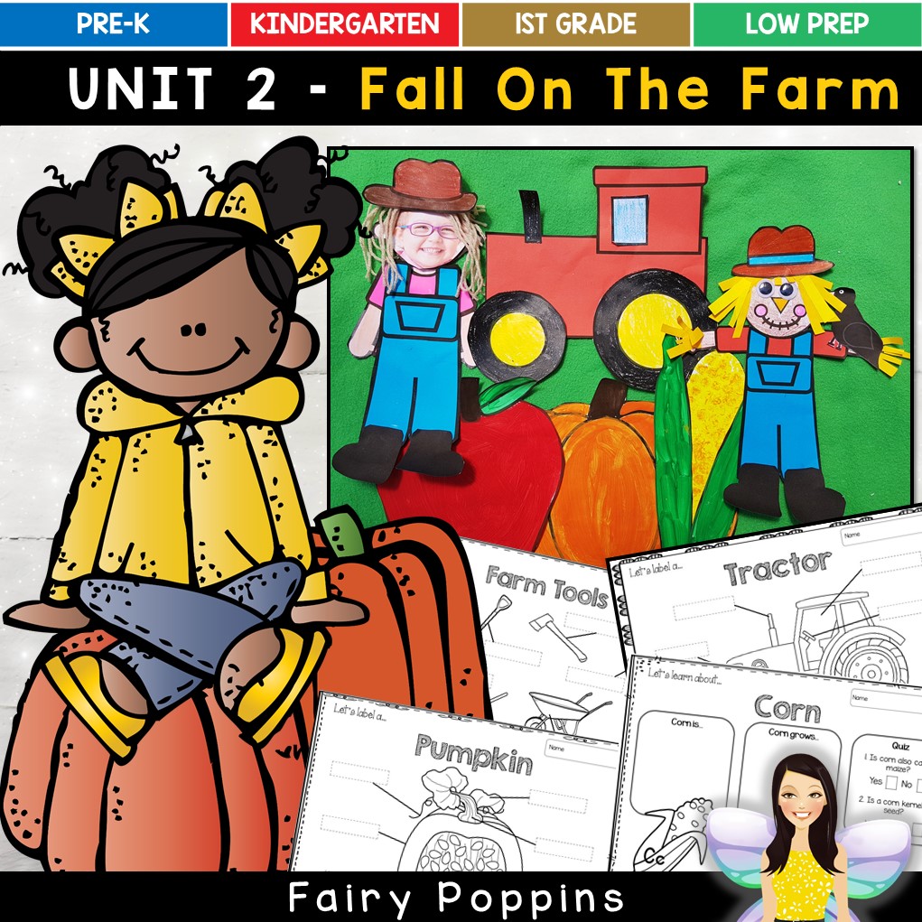 Fall craft templates and farm worksheets - Fairy Poppins