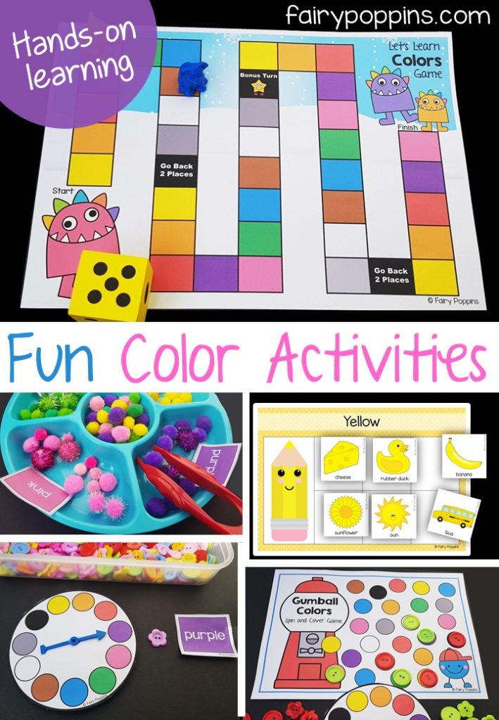 Fun Color Activities For Kids - Fairy Poppins