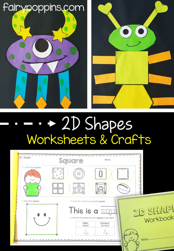 2D Shapes worksheets and activities - Fairy Poppins