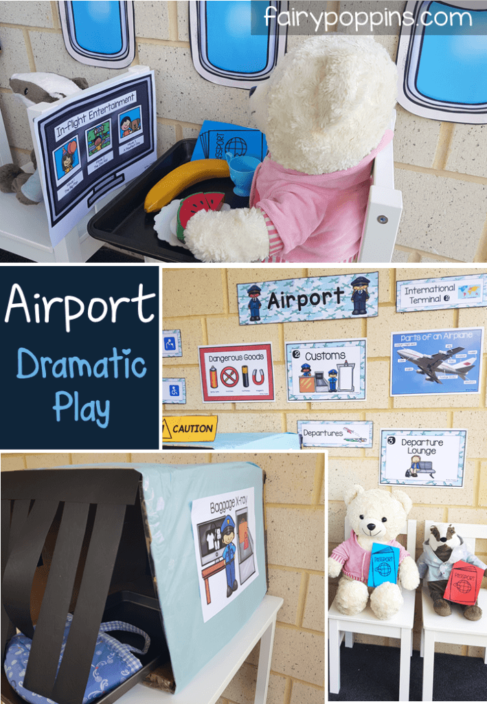 Airport printables for dramatic and pretend play - Fairy Poppins