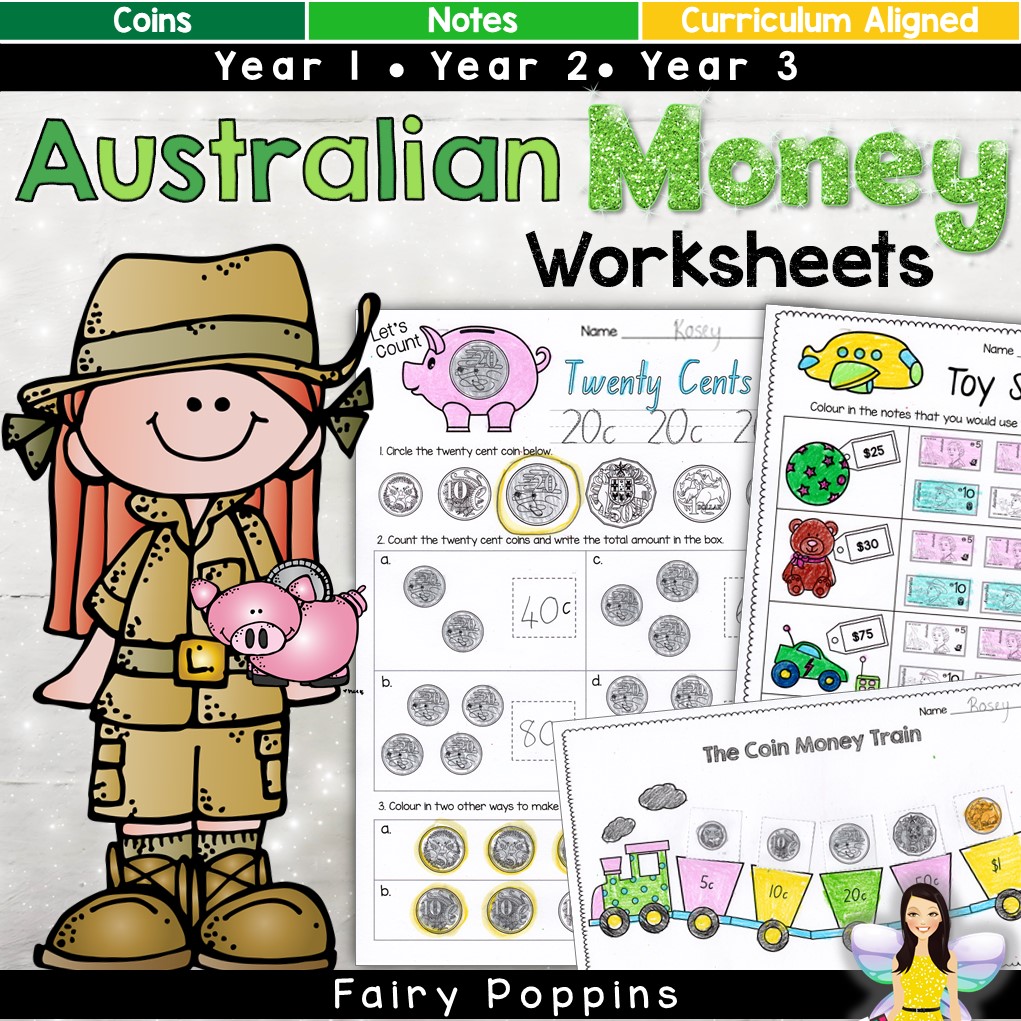 hands on australian money activities fairy poppins