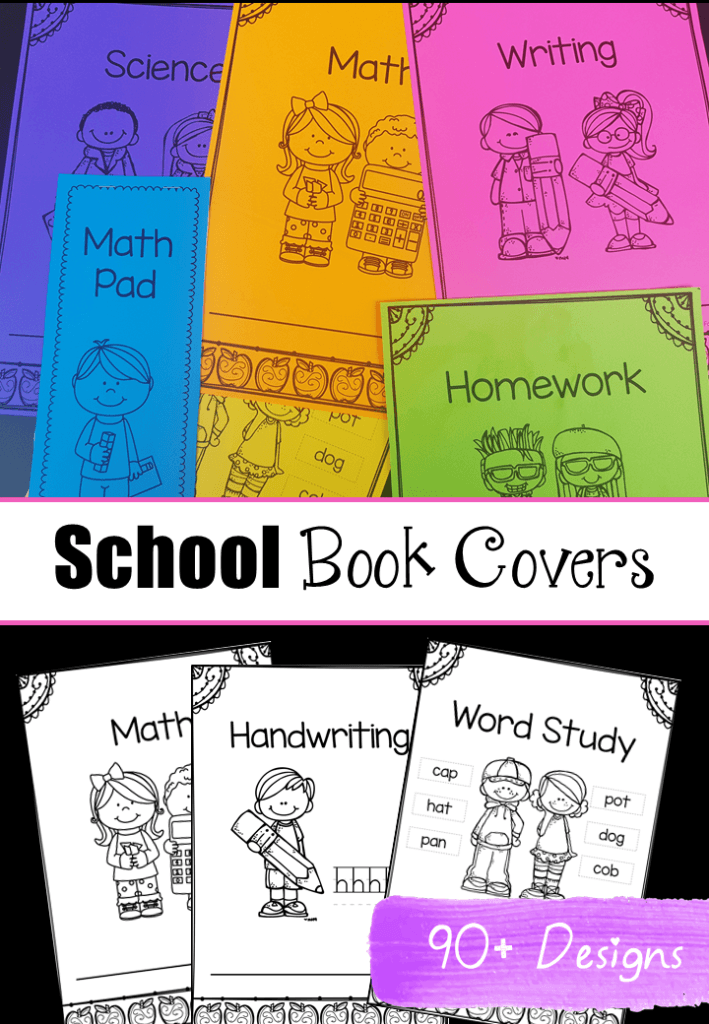 These school book covers come in over ninety designs to cater for a wide range of subject areas. They are no prep and come with a set of pages with editable titles - for those niche subjects. Perfect for kindergarten, 1st grade, 2nd grade and other elementary grades #bookcovers #editablebookcovers #classdecor #backtoschool #workbookcovers #subjectcovers