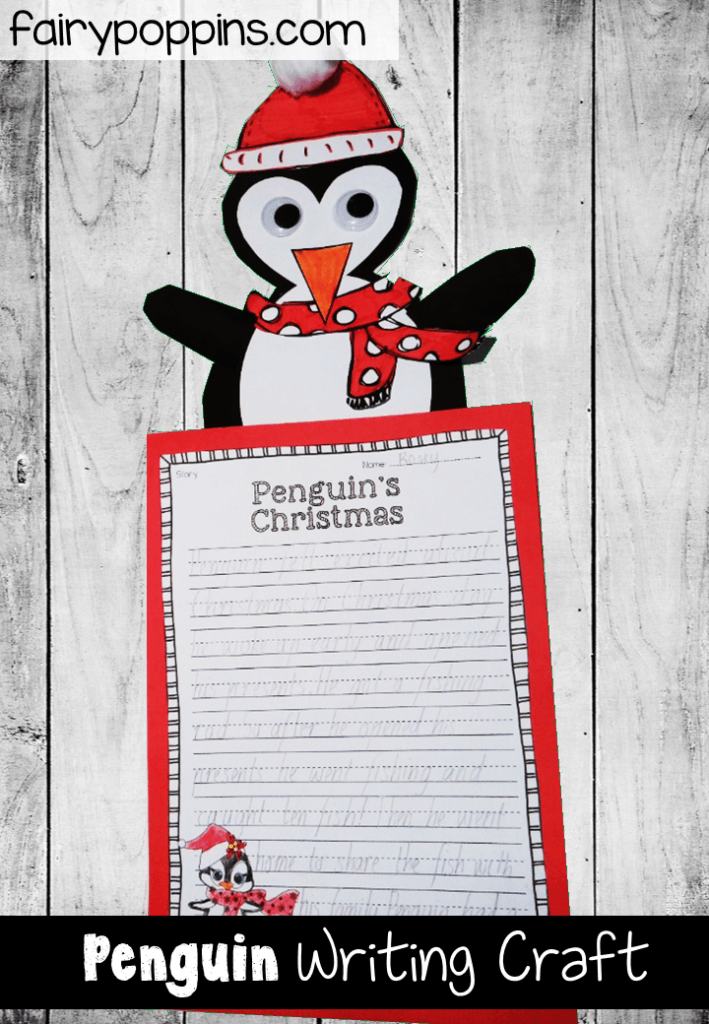 These fun penguin themed writing activities are fun for a Christmas or winter theme. There is a story writing or procedure writing activity. There is also a penguin labeling and fact finding worksheet, which can be used all year round. #penguinactivities #penguinwriting #christmaswriting #fairypoppinsresources #fairypoppins