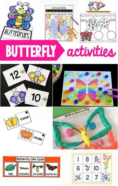 Butterfly Scissor Skills Activity - Toddler at Play