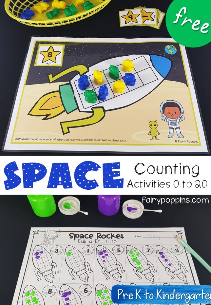 space counting worksheet