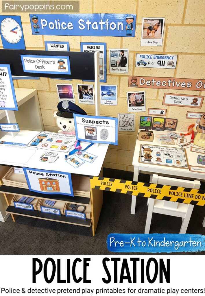 Police Station Dramatic Play Fairy Poppins Police Station Dramatic Play Fairy Poppins