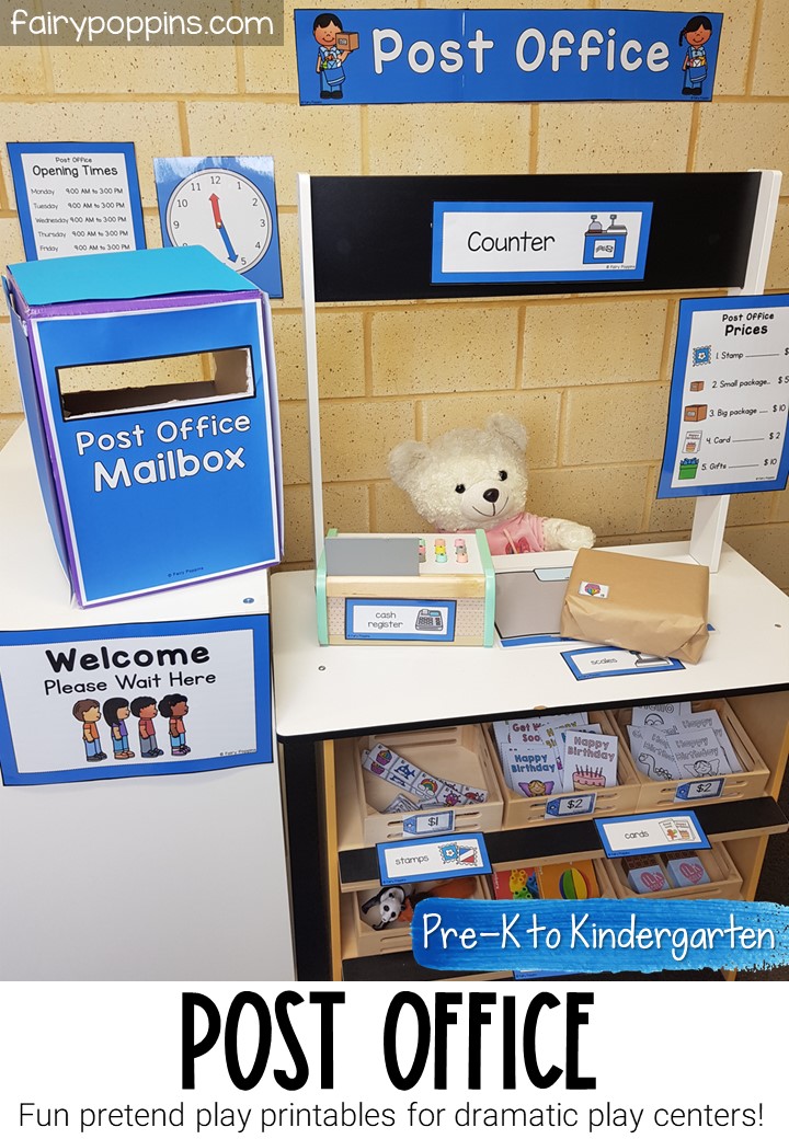 Post Office Dramatic Play Free Printables