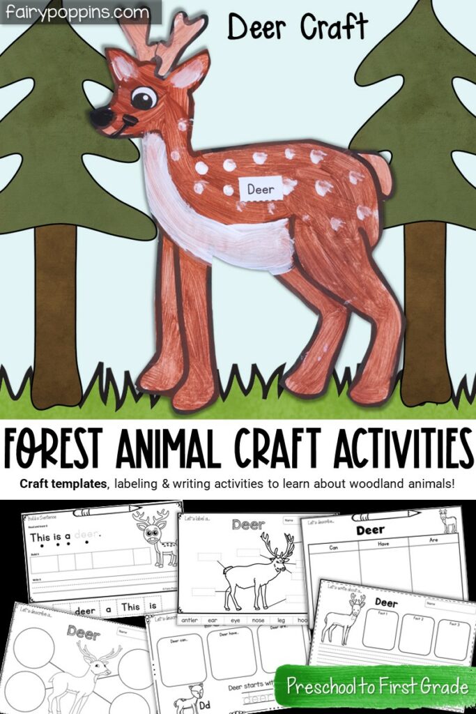 Forest Animal Crafts and Activities for Kids Fairy Poppins