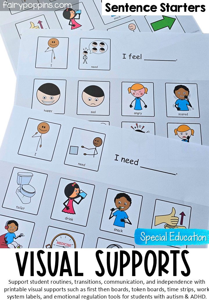 How to Use Visual Supports in the Classroom - Fairy Poppins